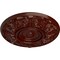 Ekena Millwork Whitman Ceiling Medallion (For Canopies up to 3 3/4"), Hnd-Painted Brushed Mahogany, 13"OD x 1 3/8"P CM13WHBMF - alternate 2